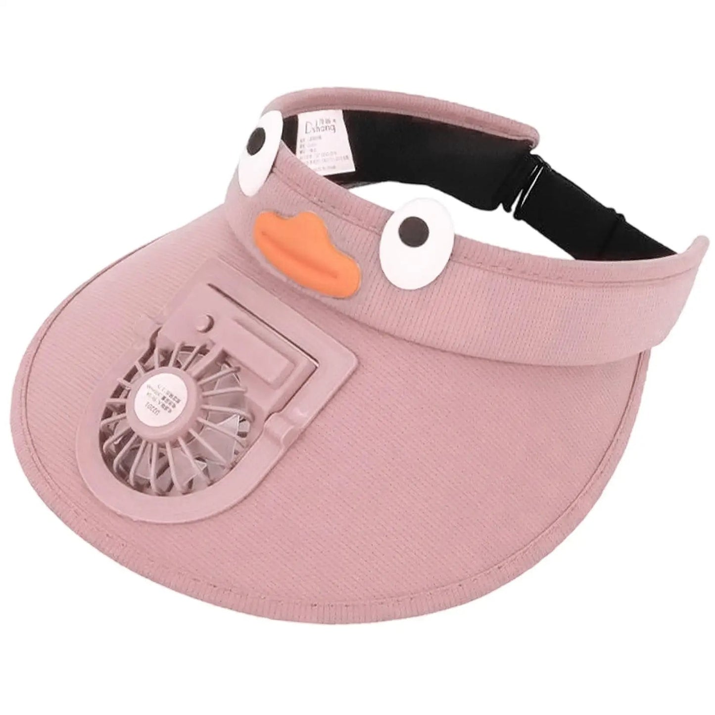 Children's Sun Visor Hat with Cooling Fan