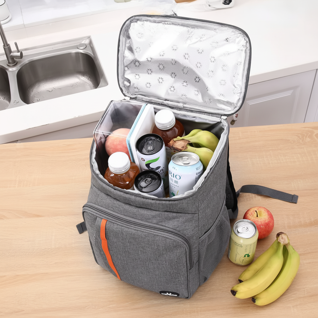 Insulated Cooler Backpack with Water-Resistant Fabric
