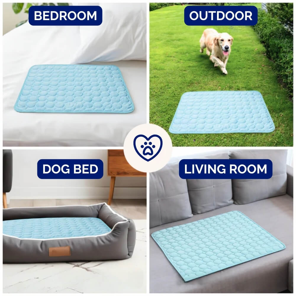 Dog Cooling Mat for Instant Relief - Lightweight & Easy to Clean