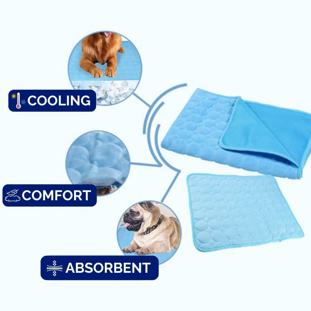 Dog Cooling Mat for Instant Relief - Lightweight & Easy to Clean