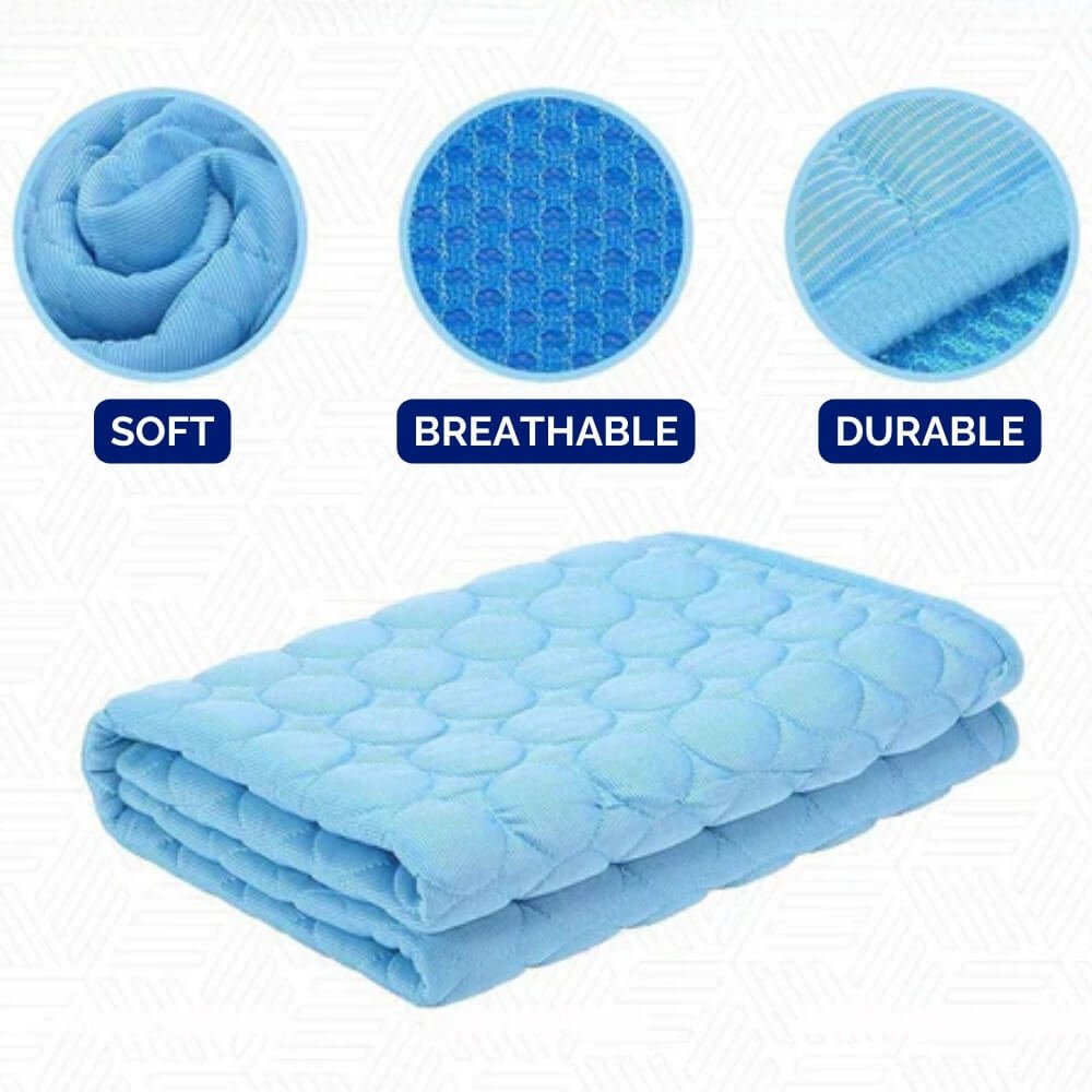 Dog Cooling Mat for Instant Relief - Lightweight & Easy to Clean