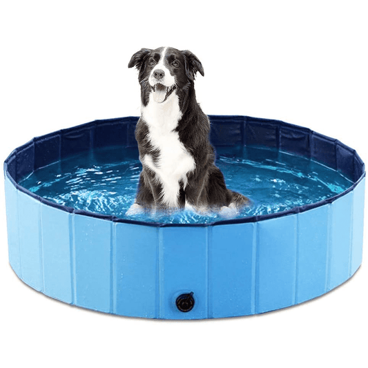 Portable Foldable Dog Pool - 31.5 Inch Cooling Mat for Small to Medium Dogs