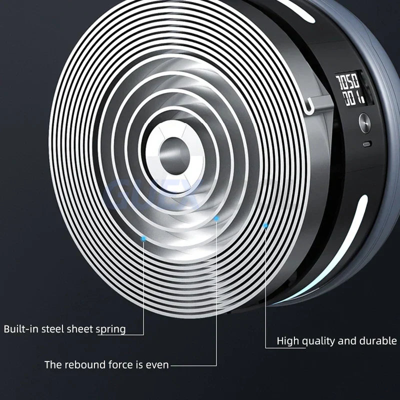 Automatic Rebound Ab Wheel with Real-Time Counter