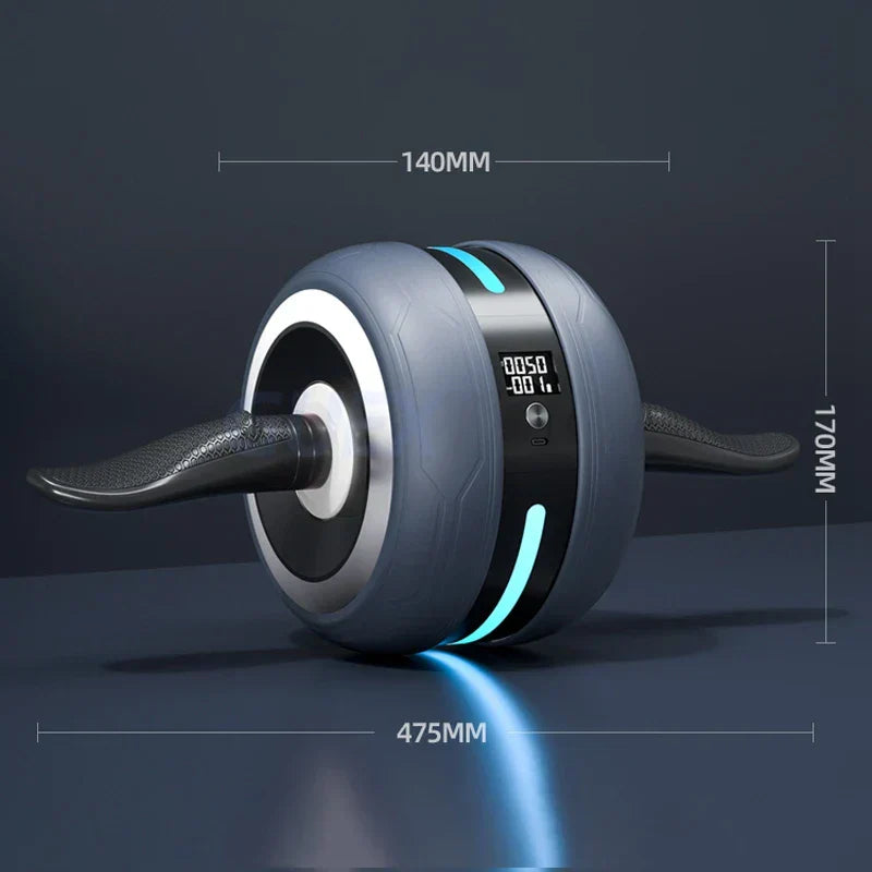 Automatic Rebound Ab Wheel with Real-Time Counter