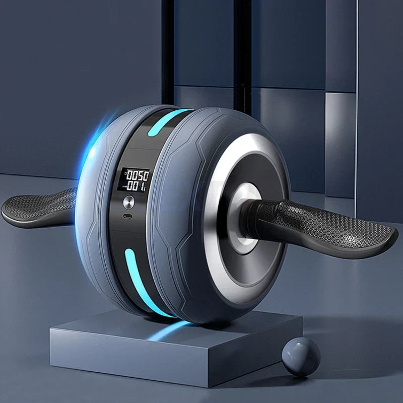 Automatic Rebound Ab Wheel with Real-Time Counter