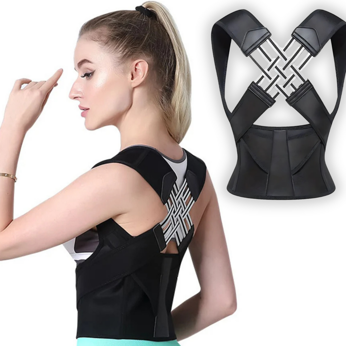 Ergonomic Adjustable Posture Support Brace