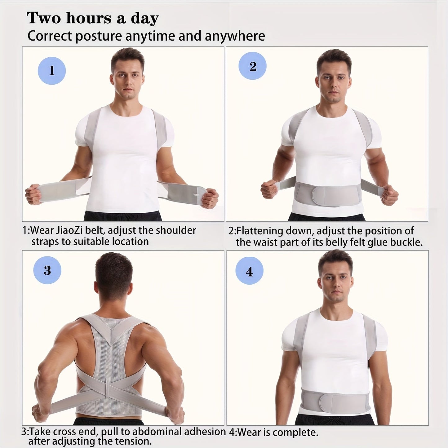 Adjustable Knitted Back Support Belt for Lower Back Pain Relief