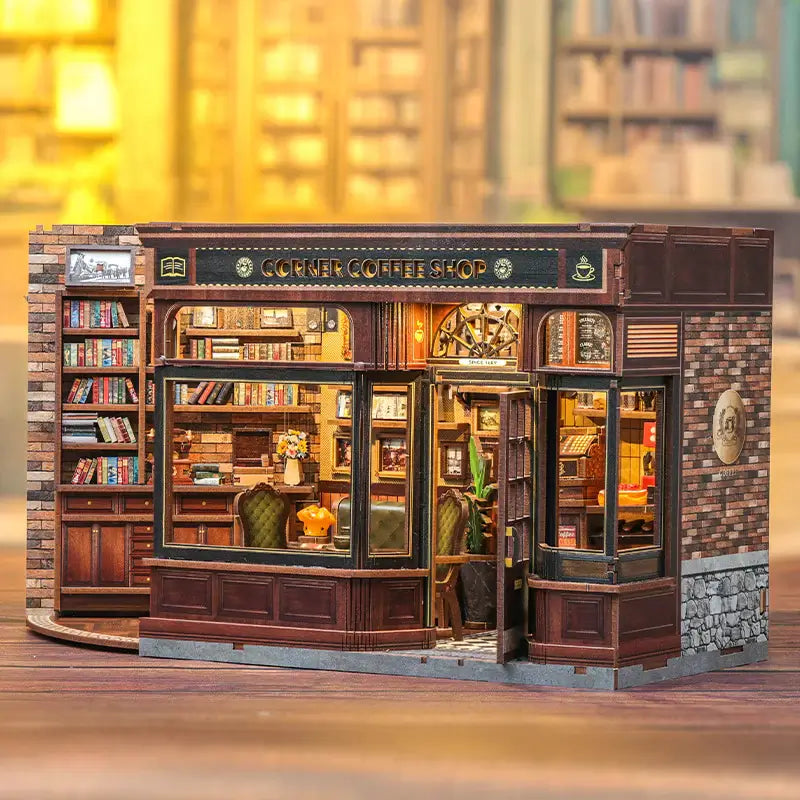 DIY Corner Coffee Shop Book Nook Kit