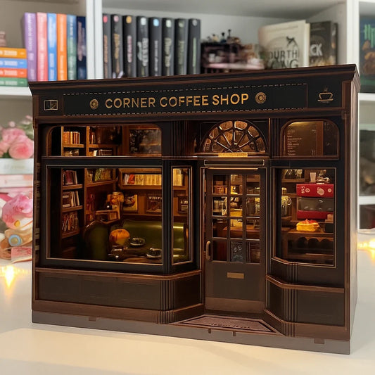 DIY Corner Coffee Shop Book Nook Kit