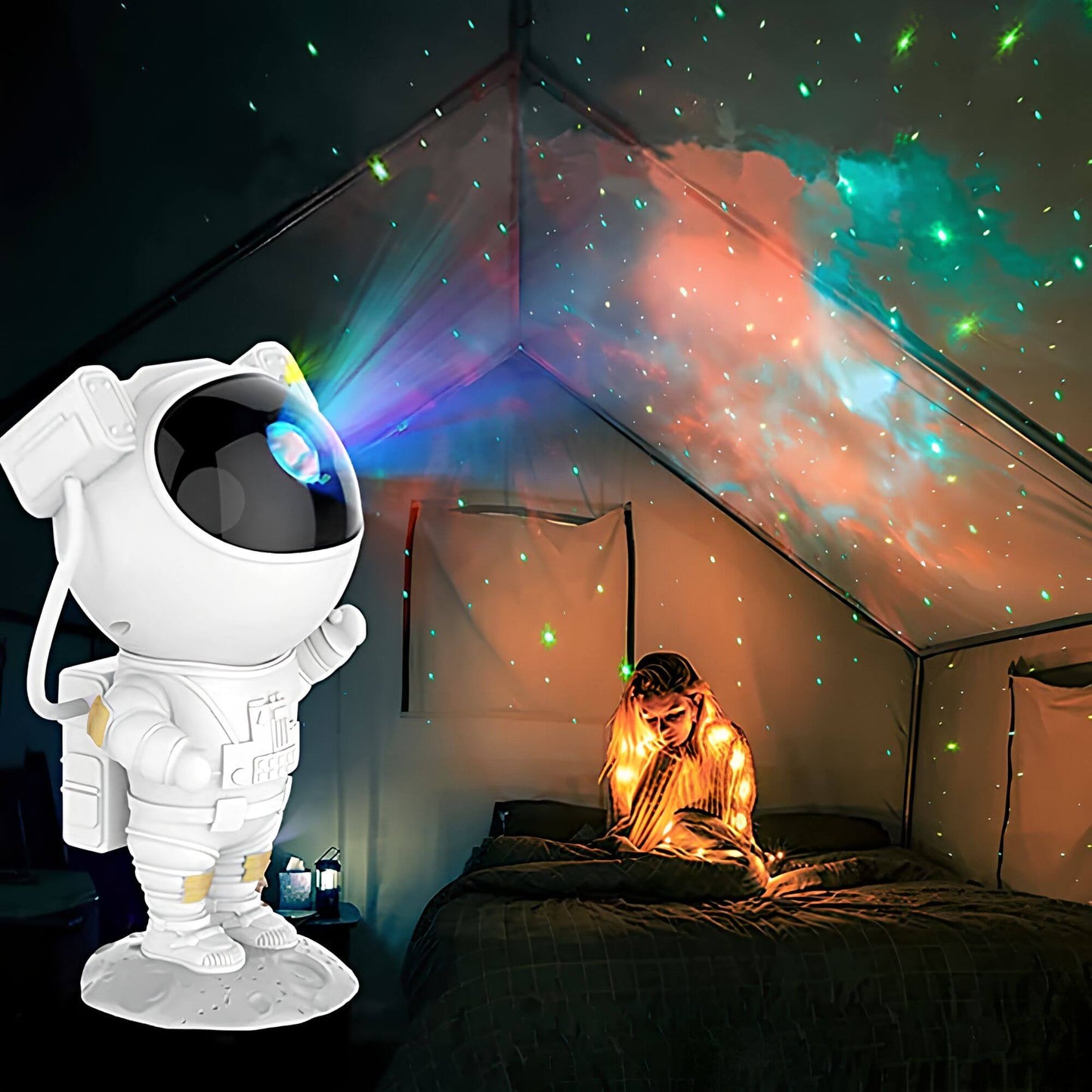 Astronaut Galaxy Projector Night Light Lamp