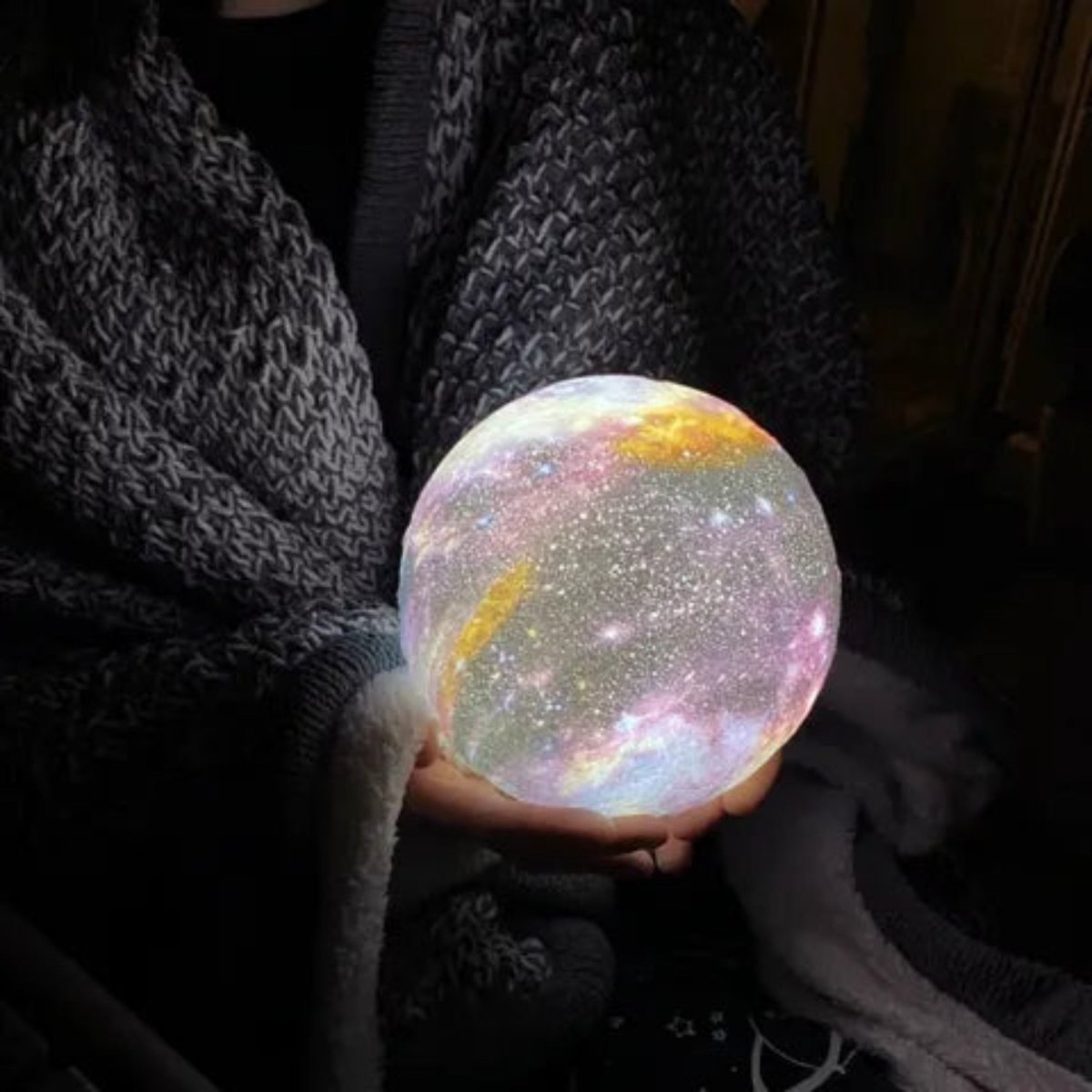 Multicolor 3D Moon Lamp with Remote Control