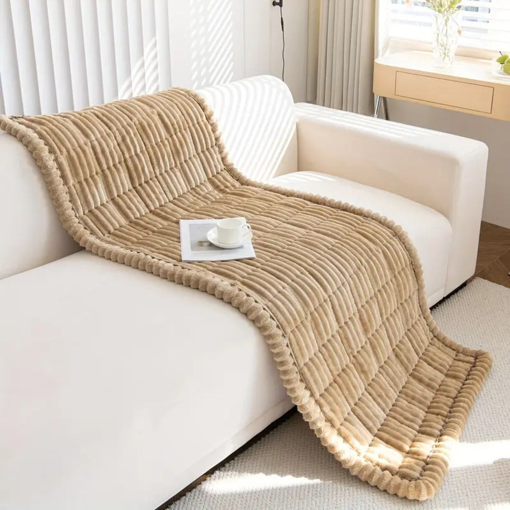 Quilted Flannel Sofa Protector with Non-Slip Design
