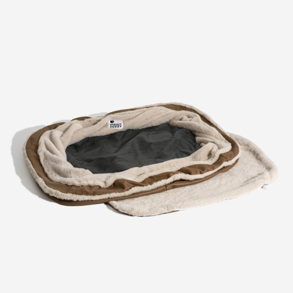 Large Orthopedic Dog Bed Replacement Cover - Plush Polyester