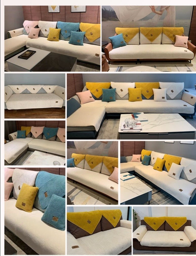 Soft Polyester Sofa Cover for Trendy Style and Comfort