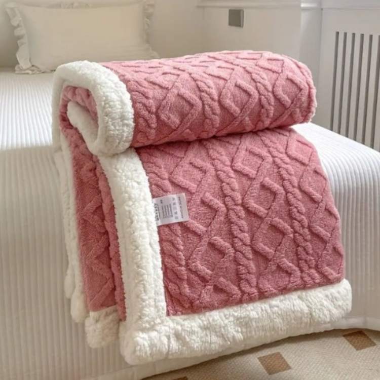 Weighted Sherpa Blanket for Stress Relief and Comfort