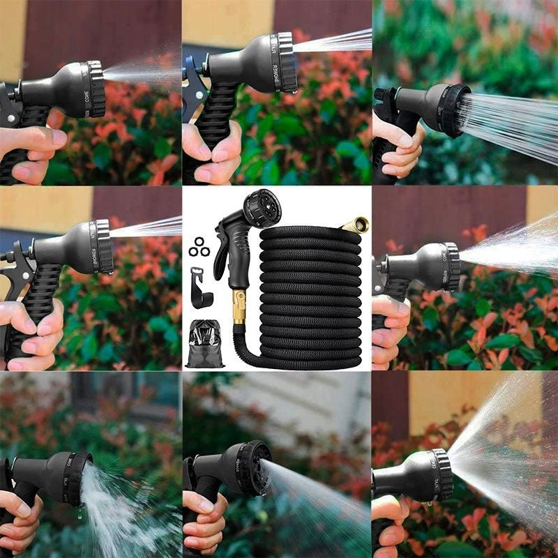 100FT Lightweight Expandable Garden Hose with 8 Spray Modes