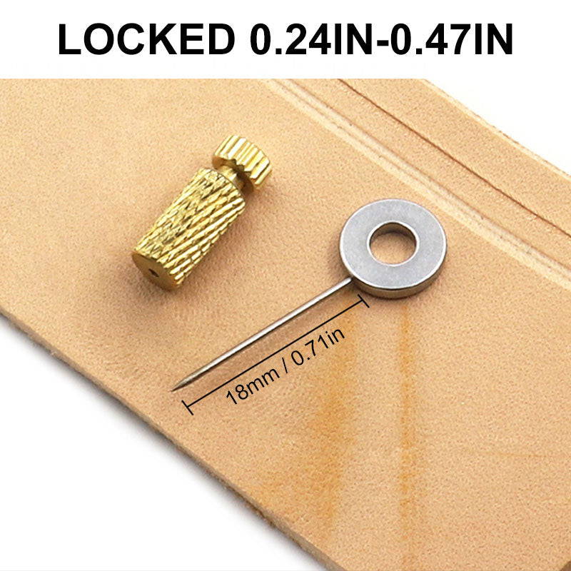 Leather Positioning Needle Set for Precise Sewing and Hand Protection