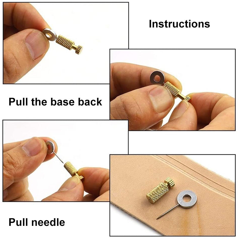Leather Positioning Needle Set for Precise Sewing and Hand Protection