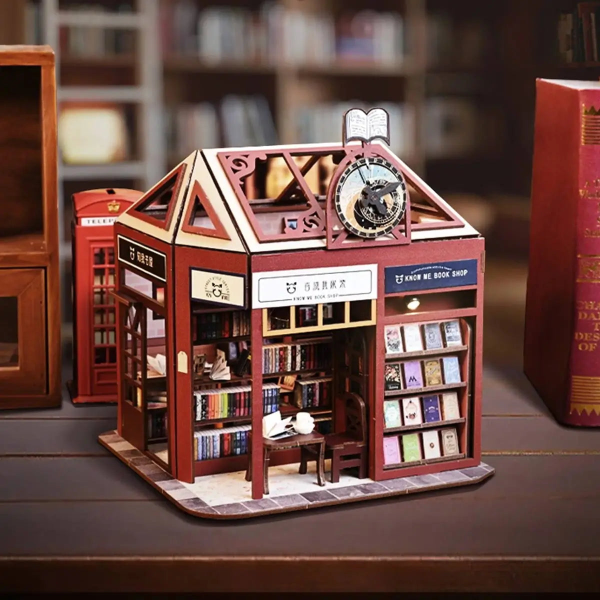 Miniature DIY Bookstore Building Kit