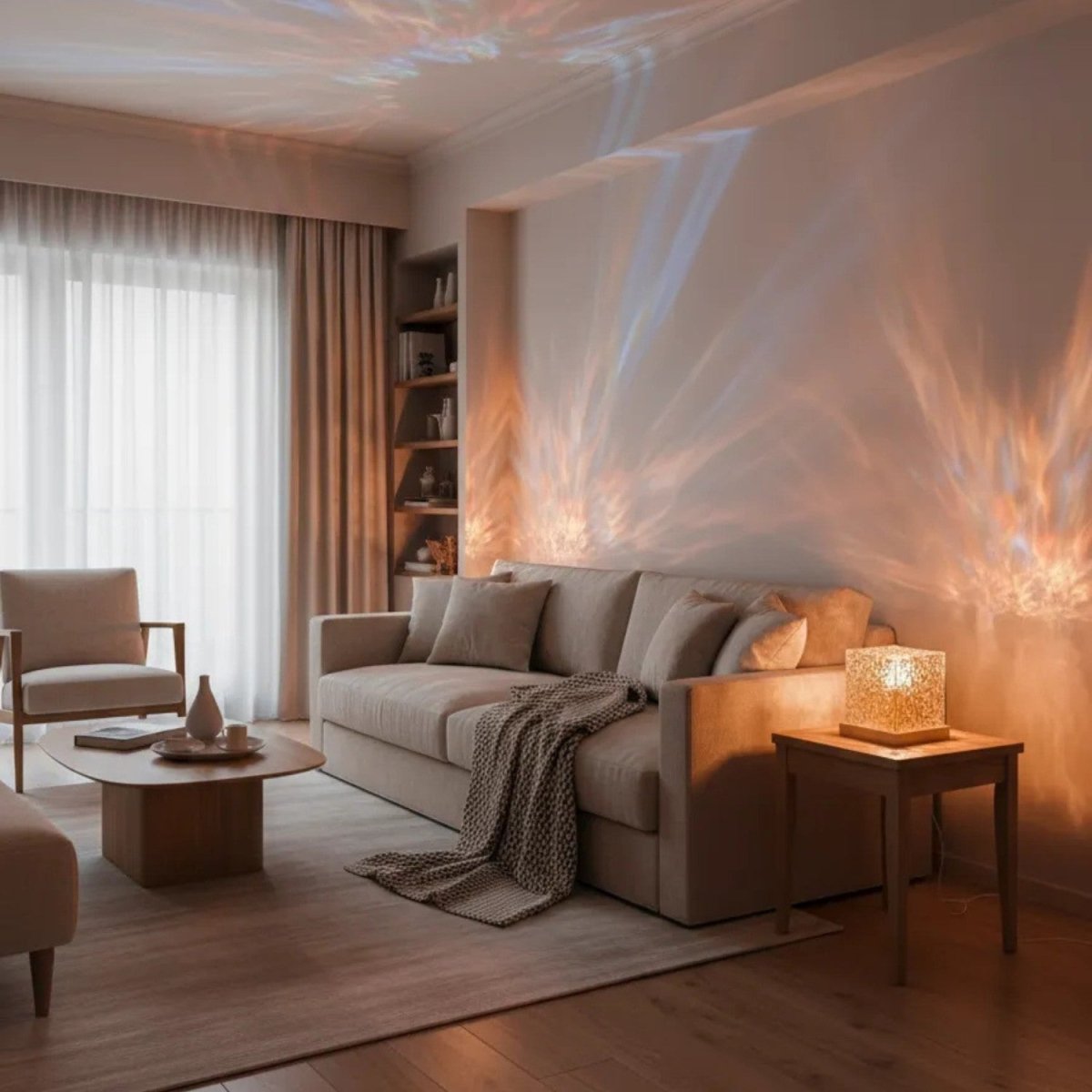 Rechargeable Color-Changing Crystal Cube LED Lamp
