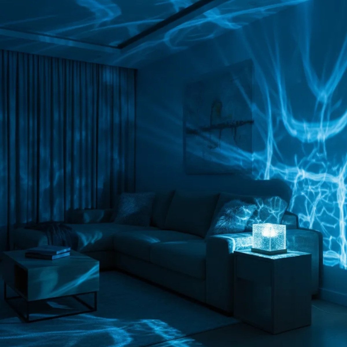 Rechargeable Color-Changing Crystal Cube LED Lamp