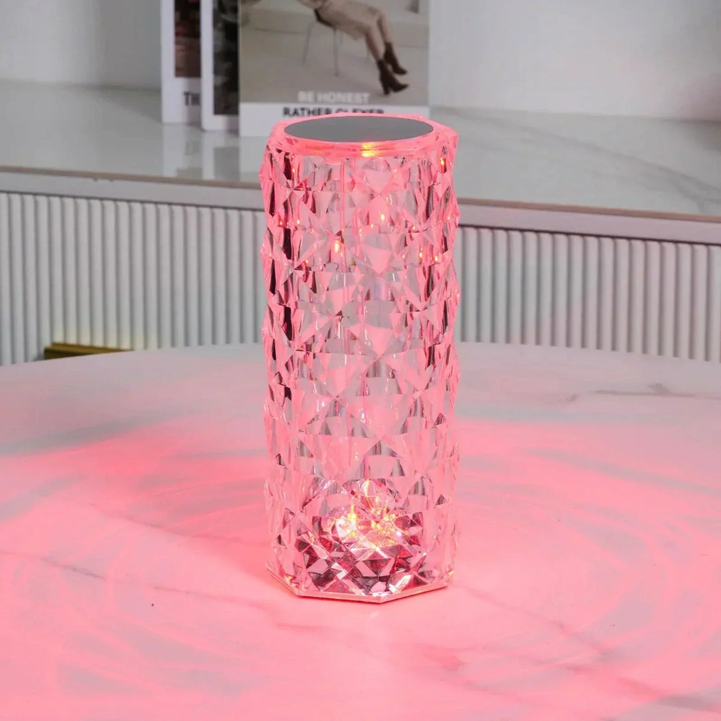 Crystal Touch Table Lamp with Remote Control - 16 Color Options