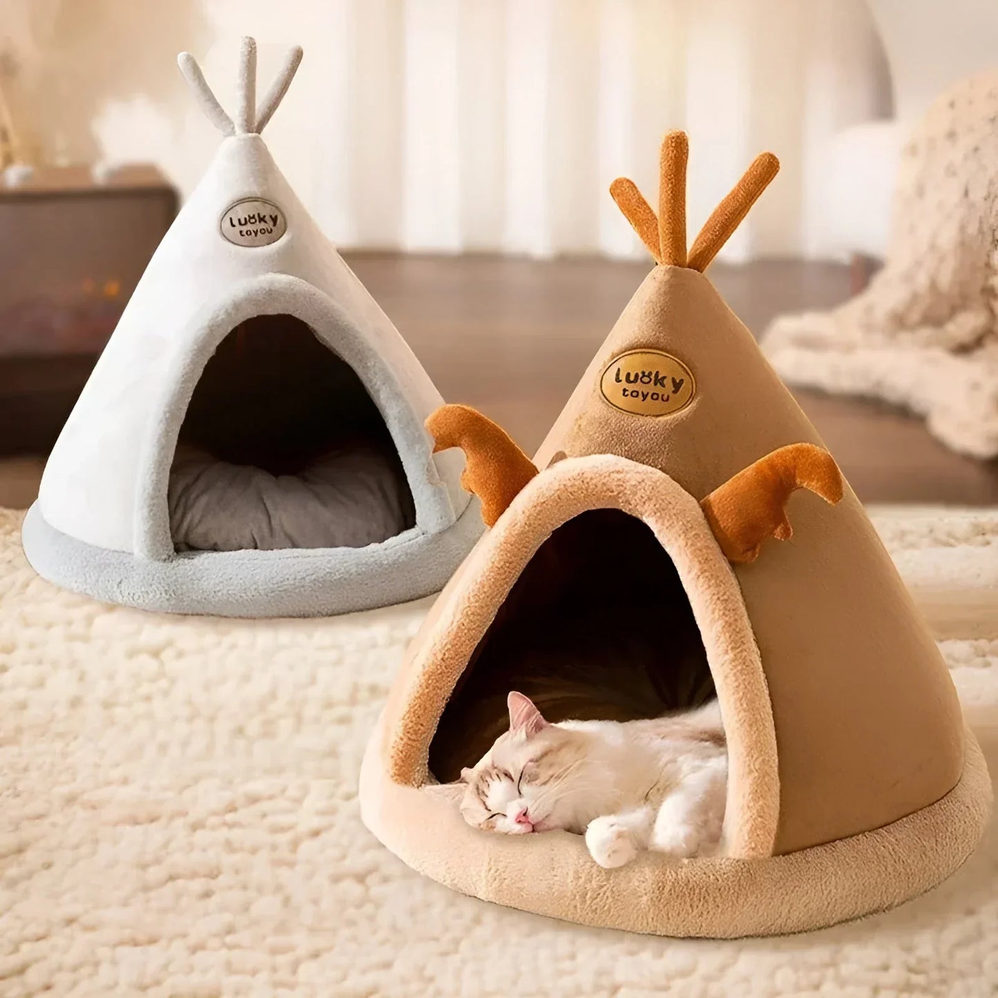 Cozy Enclosed Dog Bed for Security and Comfort