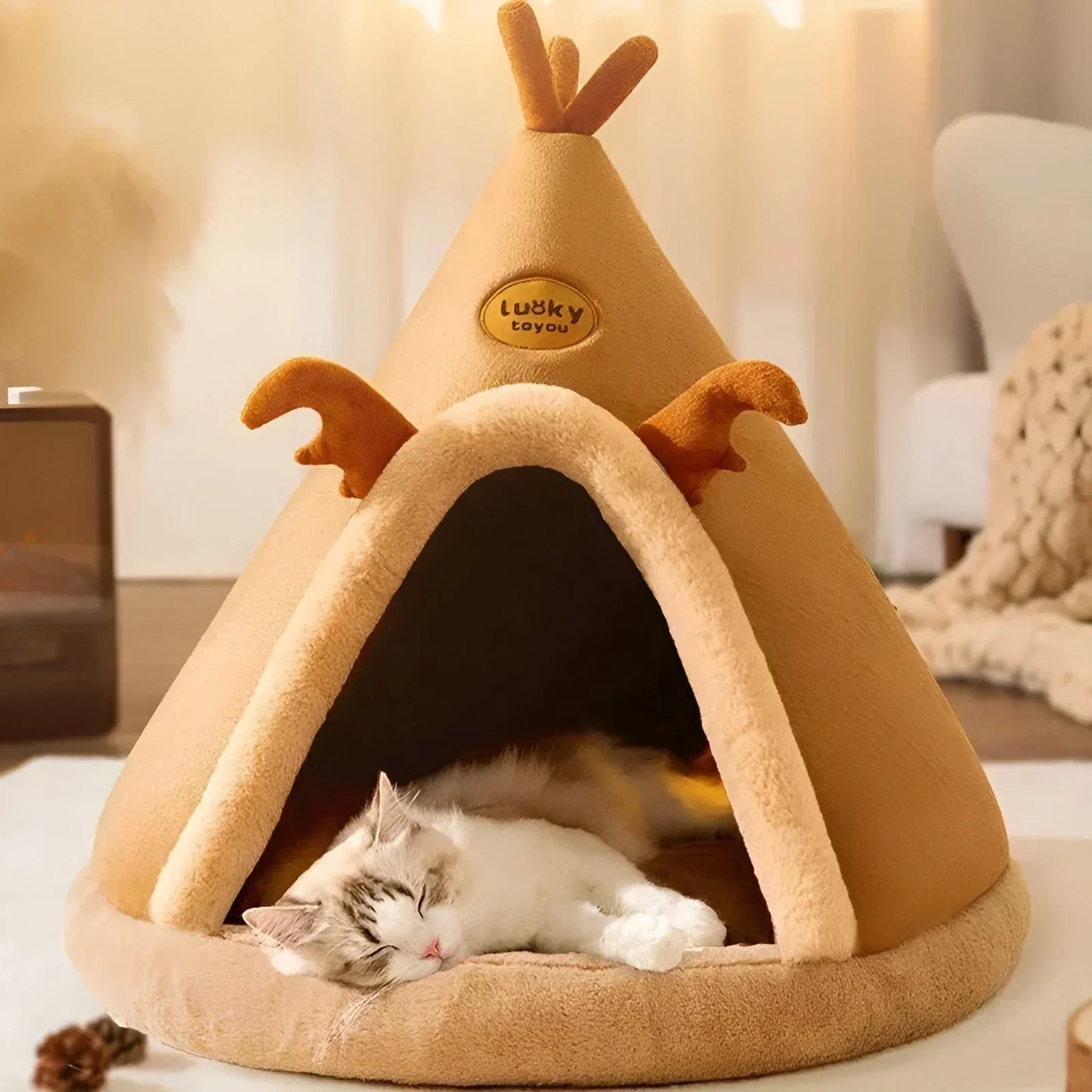 Cozy Enclosed Dog Bed for Security and Comfort