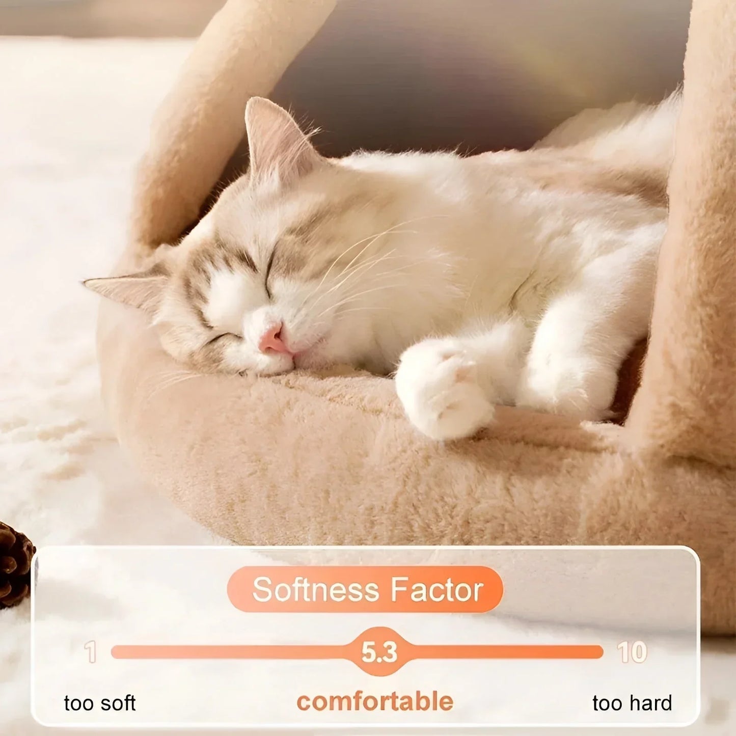 Cozy Enclosed Dog Bed for Security and Comfort