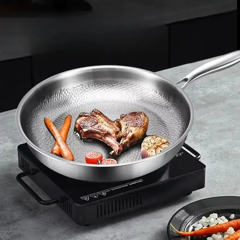 Hand-Hammered Non-Stick Induction Pan