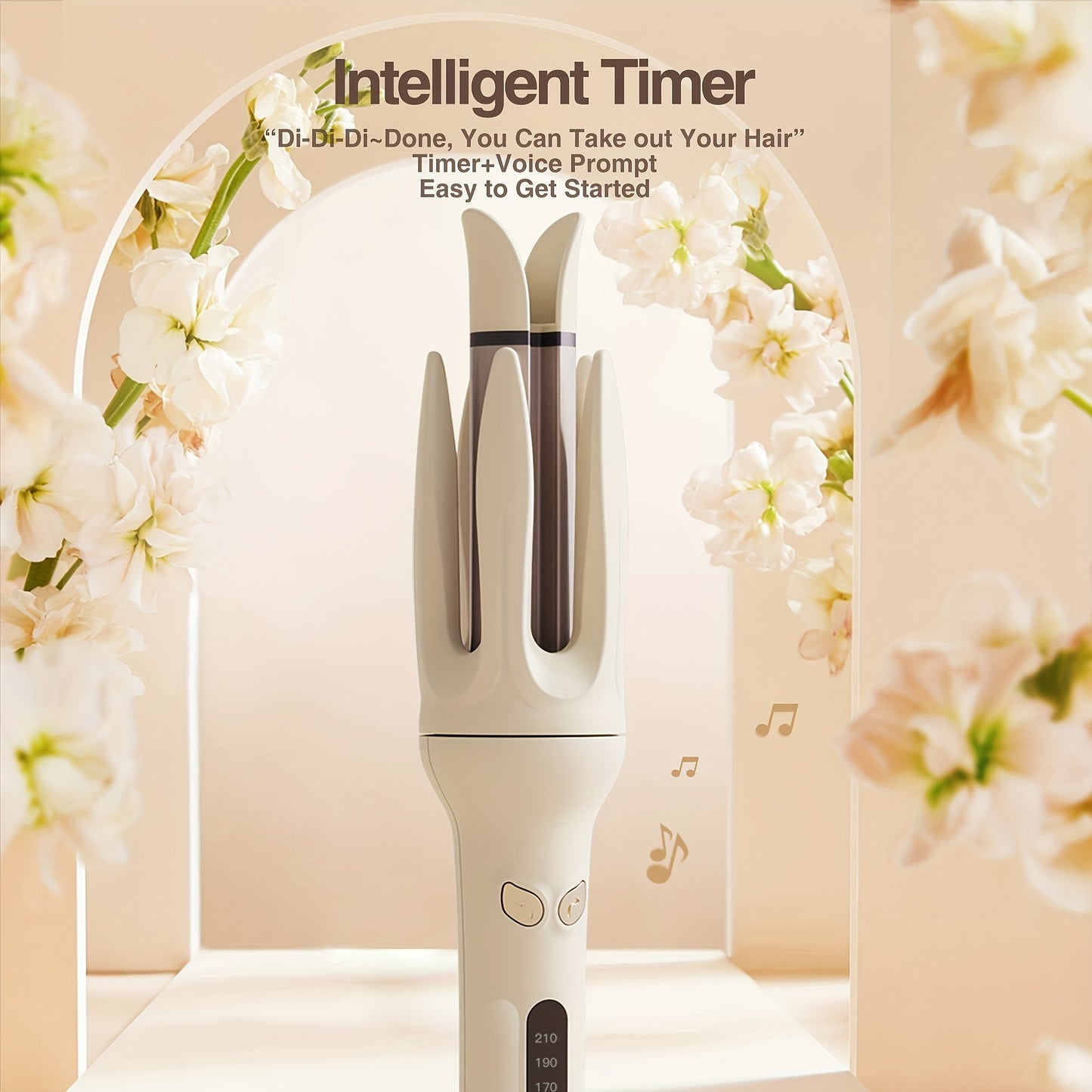 Automatic Curling Iron with Mains-Powered Even Heat Distribution