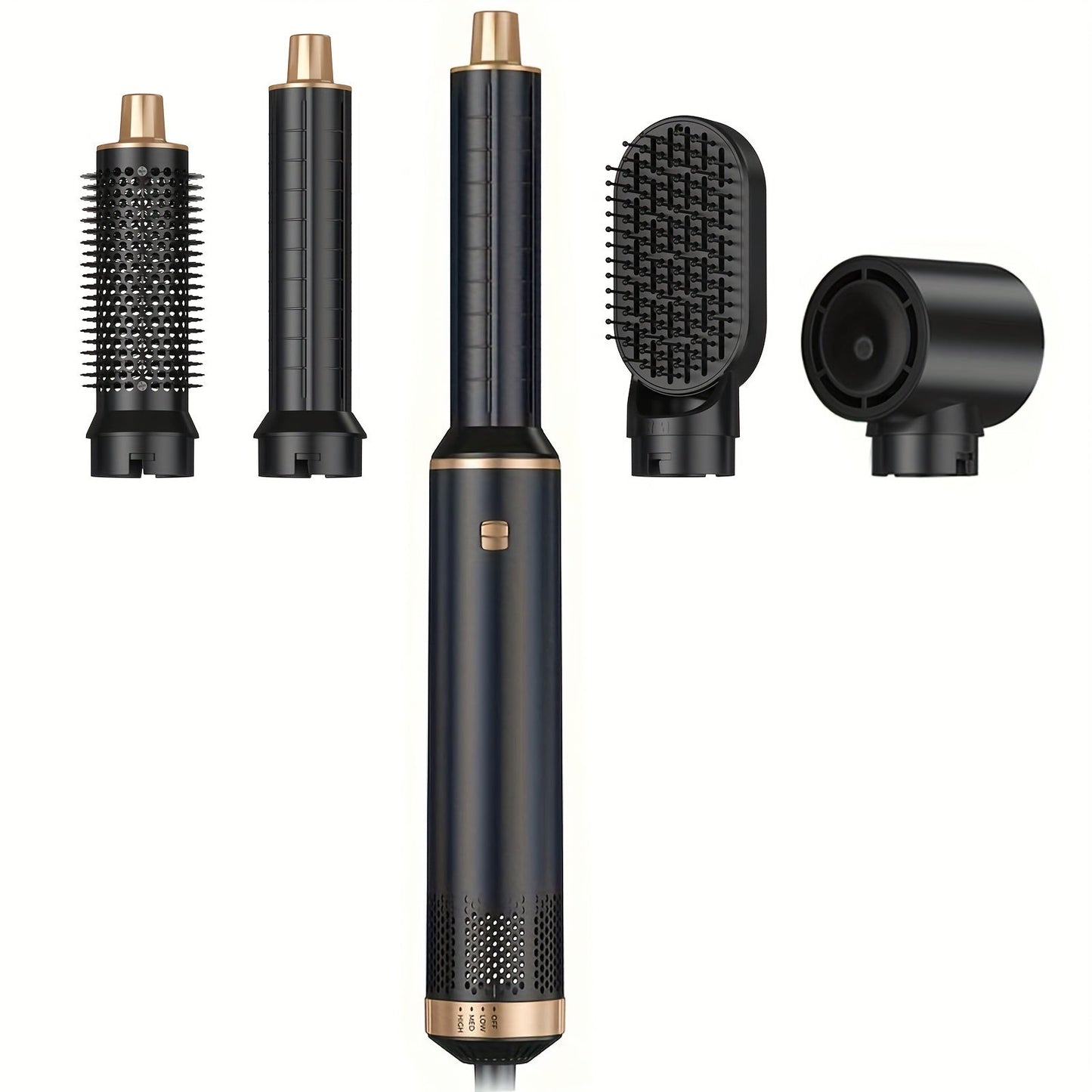 5-in-1 Hair Dryer and Multistyler with US Plug and Nozzle