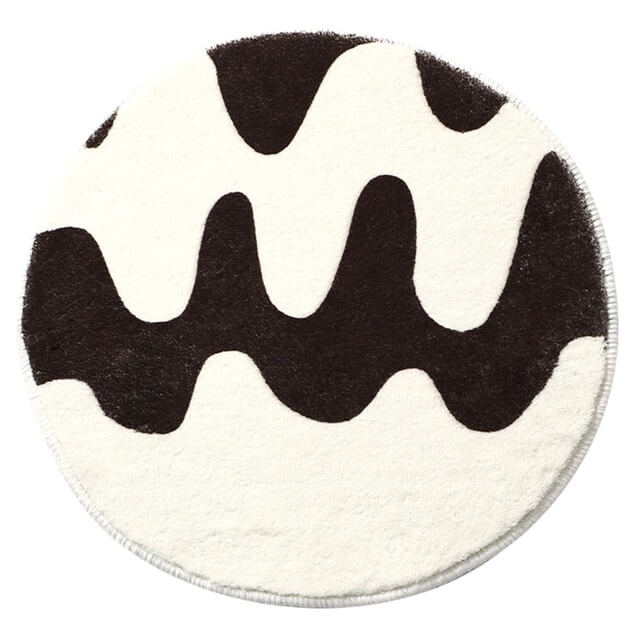 Mini Tufted Plaid Rug with Anti-Slip Backing