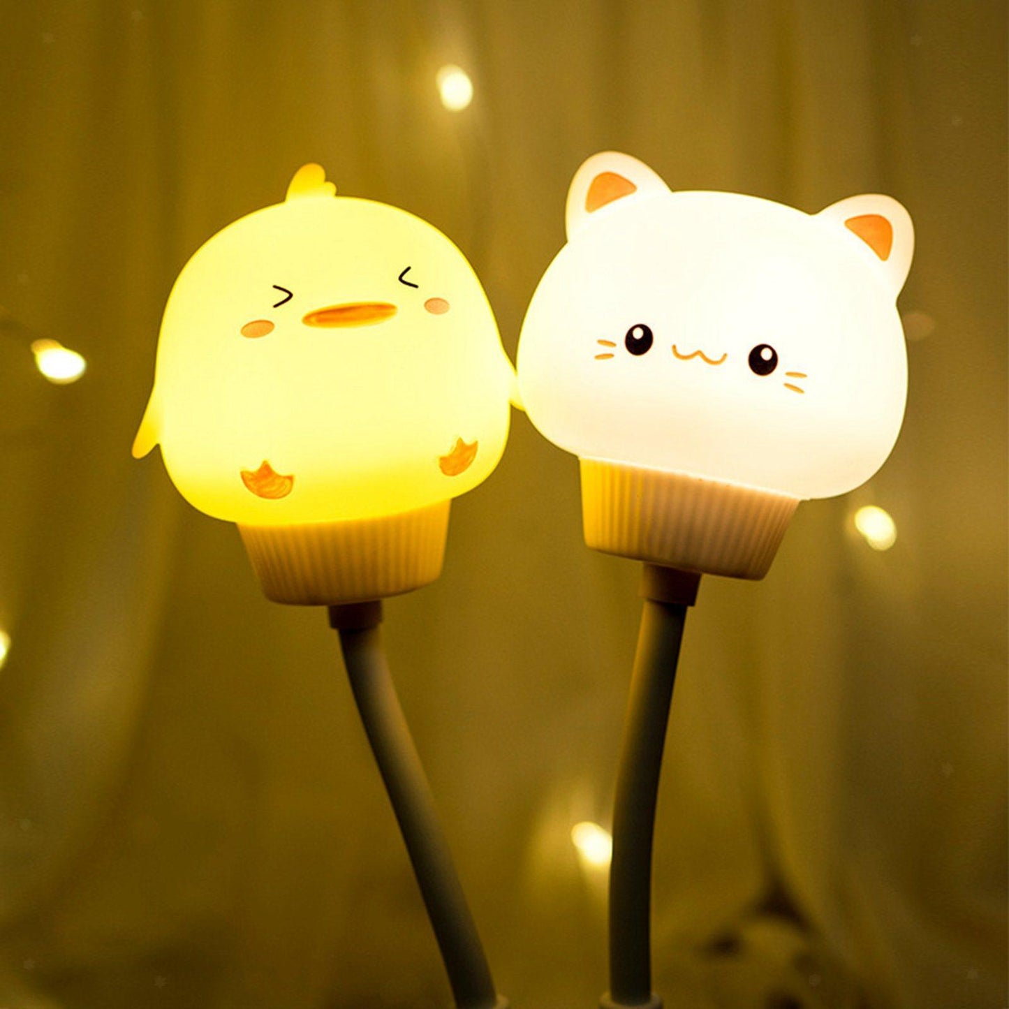 Cute Animal Night Light with Remote Control and Dimmable Timer