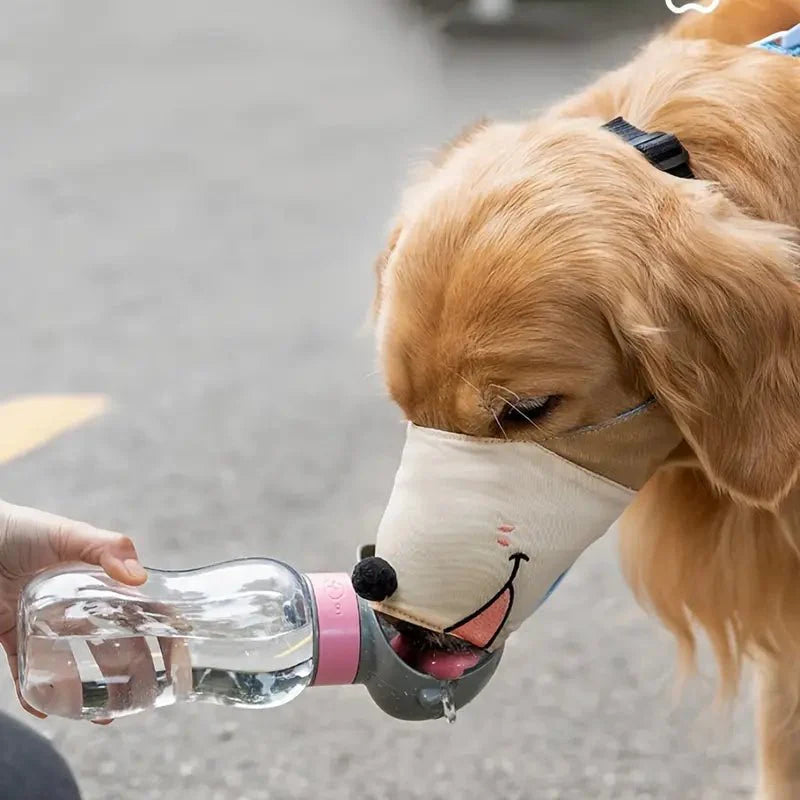 Adjustable Cartoon Dog Muzzle for Comfortable Fit