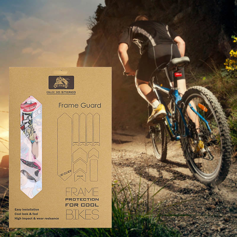 Impact-Resistant MTB Frame Protection Stickers – Scratch-Free & UV-Resistant