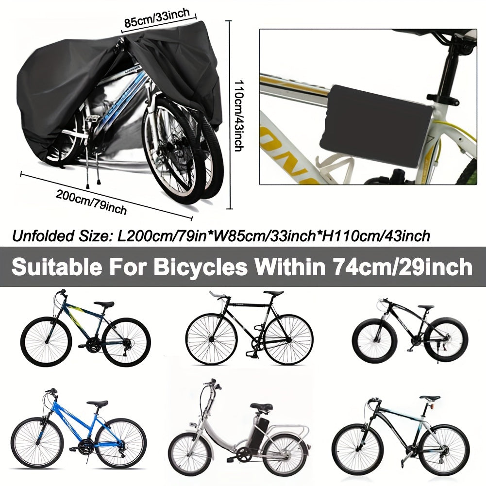 Extra Large Bicycle Cover for 2-3 Bikes, Durable Polyester