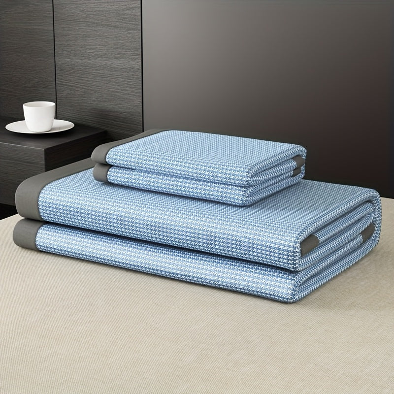 Cooling Ice Silk Mattress Protector with Pillowcases