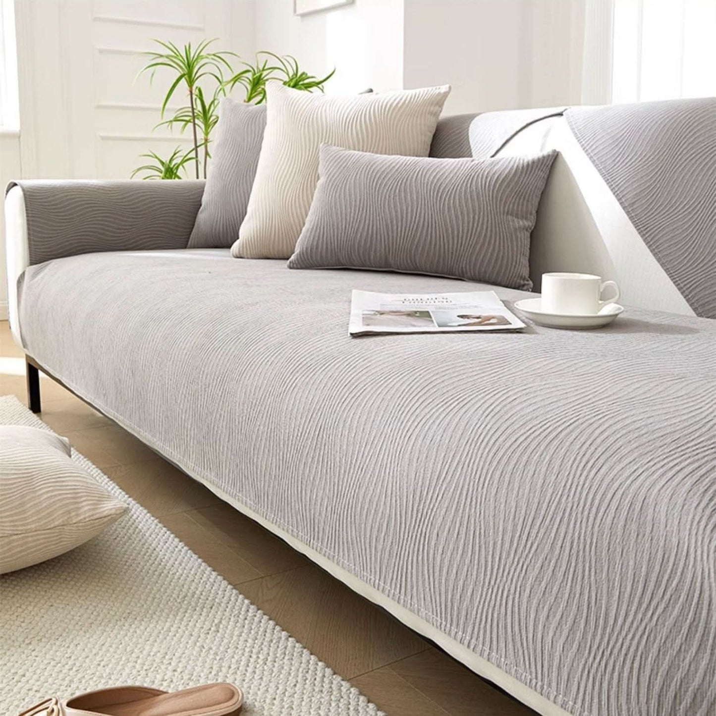 Chenille Non-Slip Sofa Cover for Stylish Protection