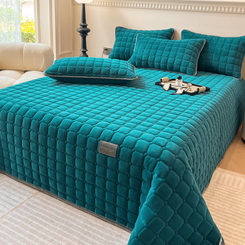 Plush Square Textured Throw Blanket – Soft Cozy Sofa and Bed Cover