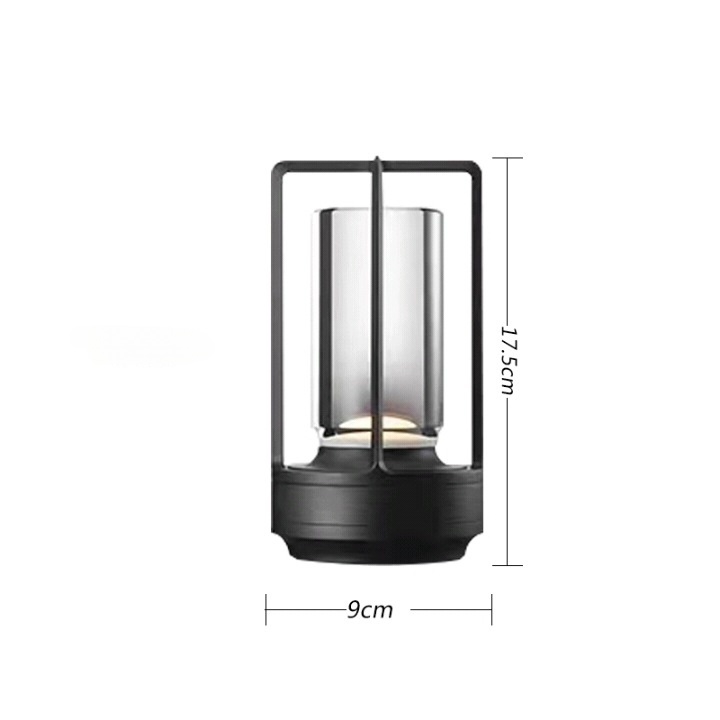 Cordless Dimmable Aluminum Table Lamp - Rechargeable Waterproof Desk Light