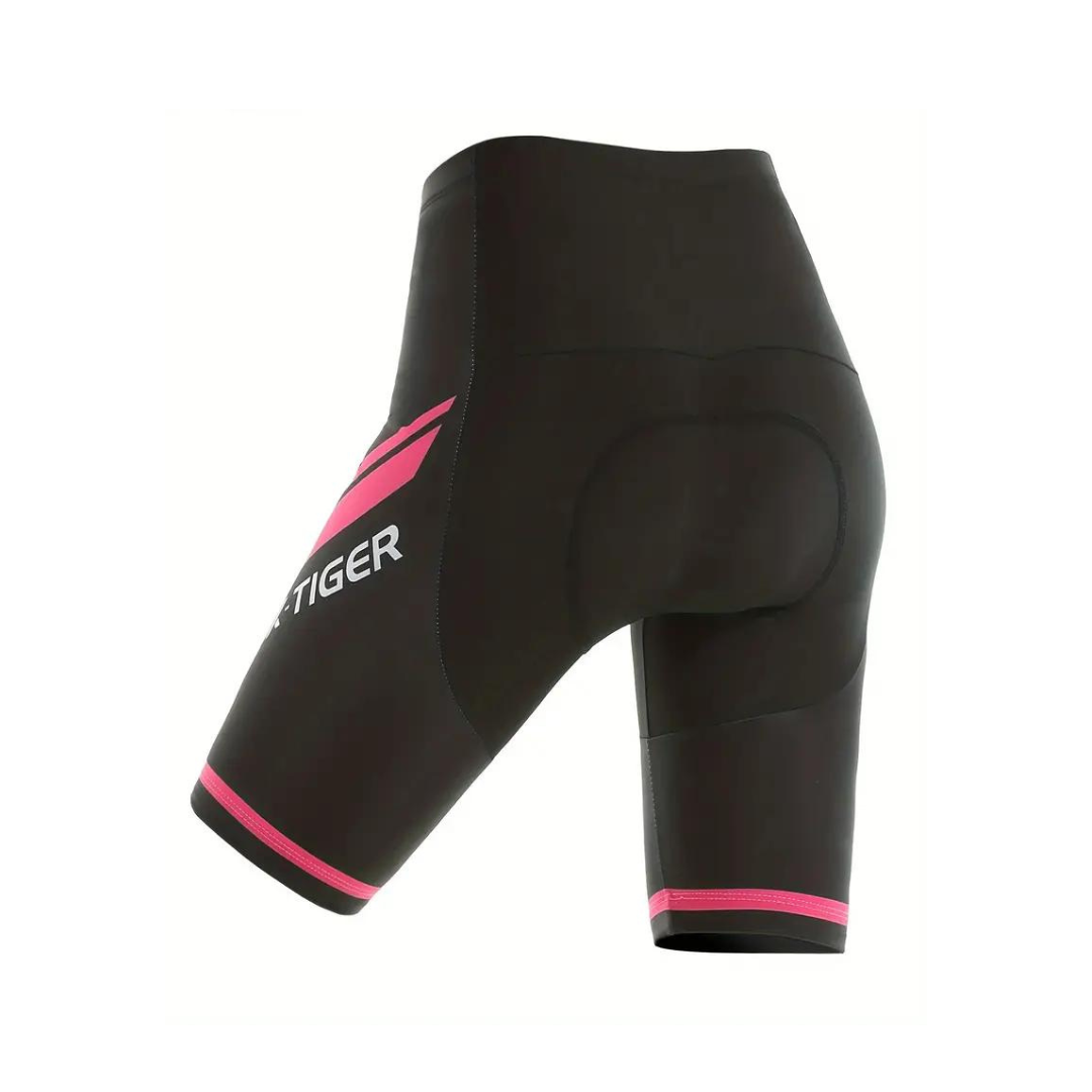 Women's Fitted Cycling Shorts with Breathable Stretch Fabric and Soft Padding