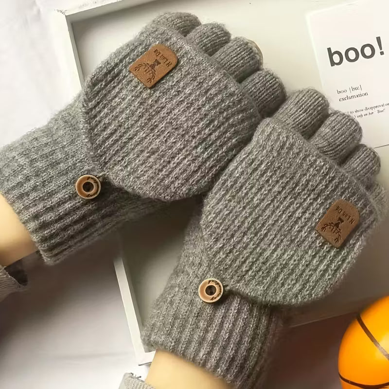 Fingerless Knit Winter Gloves for Warmth and Flexibility