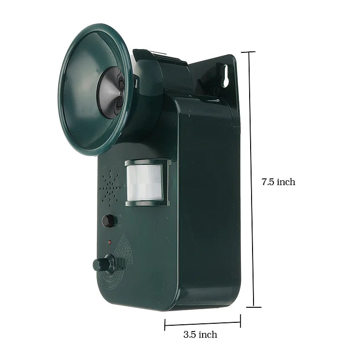 9V DC Ultrasonic Cordless Pest Repeller for Outdoor Use, 5000ft Range