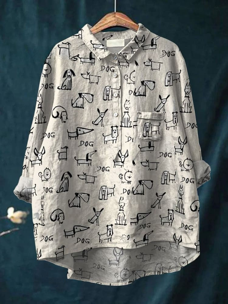 Bonnie - Sketch Printed Blouse