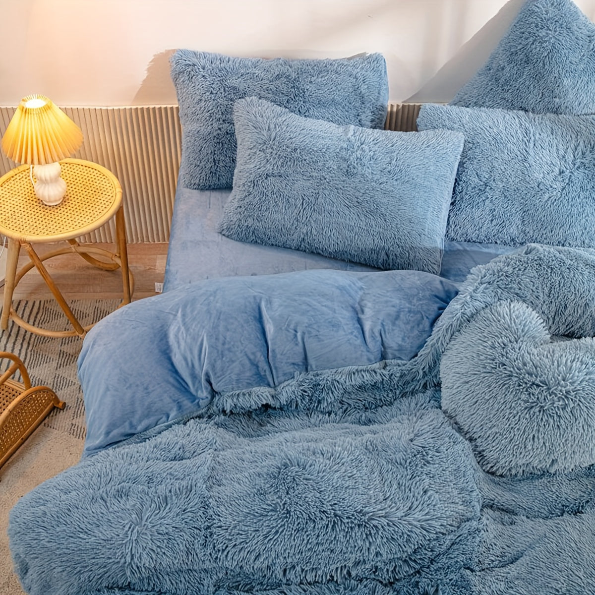 Luxurious Velvet Duvet Cover Set with Pillowcases
