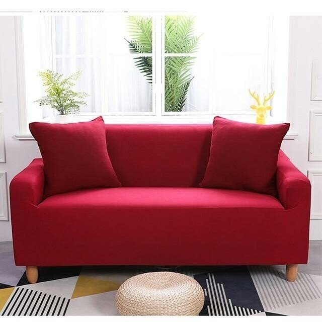 Stretchable Slipcover Sofa Protector in Plain Color