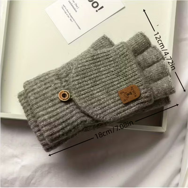 Fingerless Knit Winter Gloves for Warmth and Flexibility