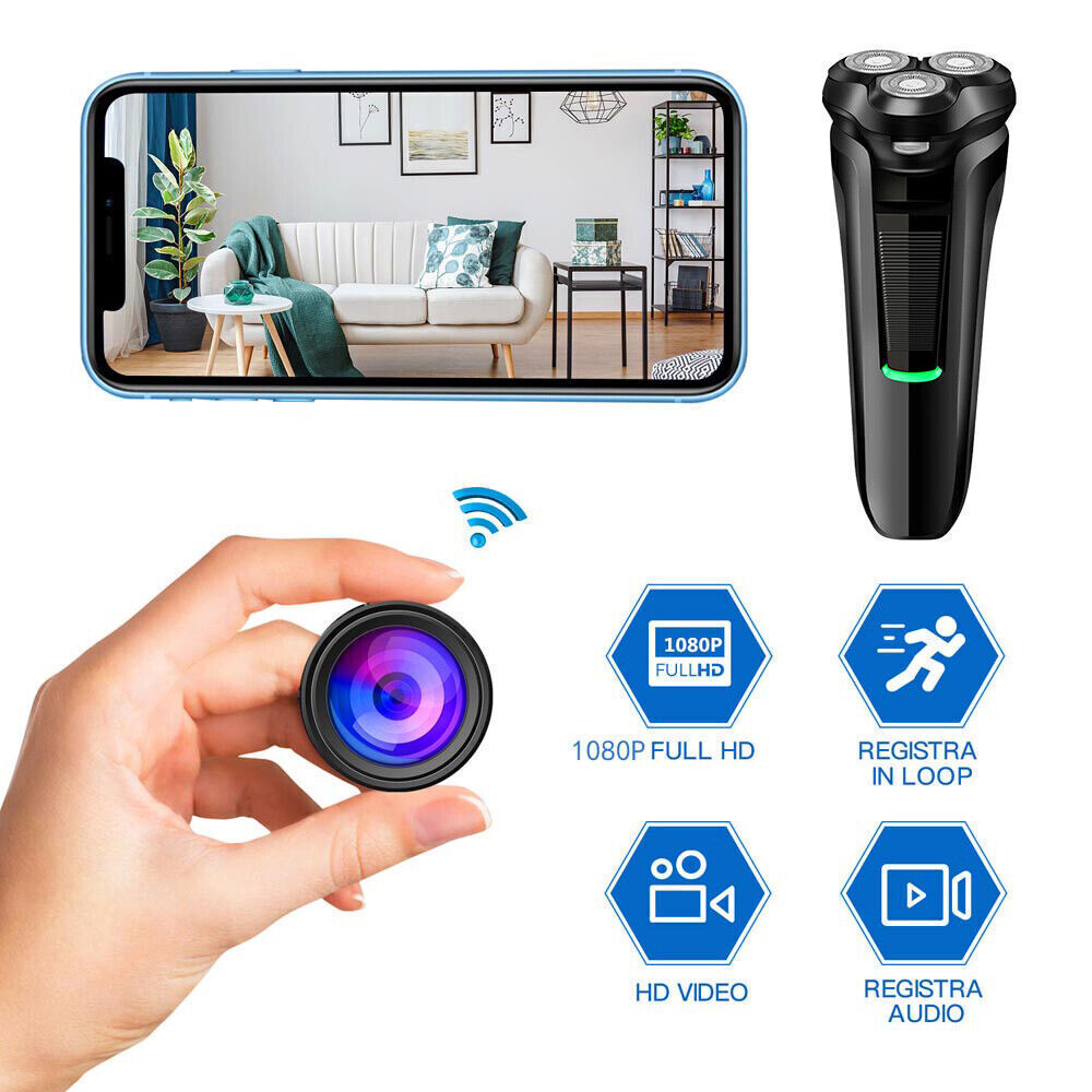 1080P HD WiFi Mini Shaver Camera with Motion Detection