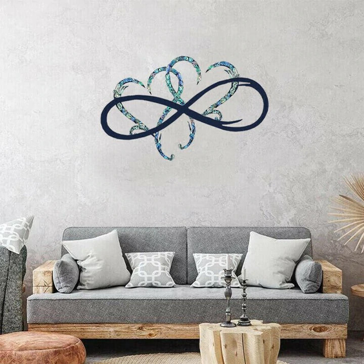 Infinity Heart Metal Wall Art Decoration
